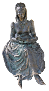 Bronze statue female figure beautiful