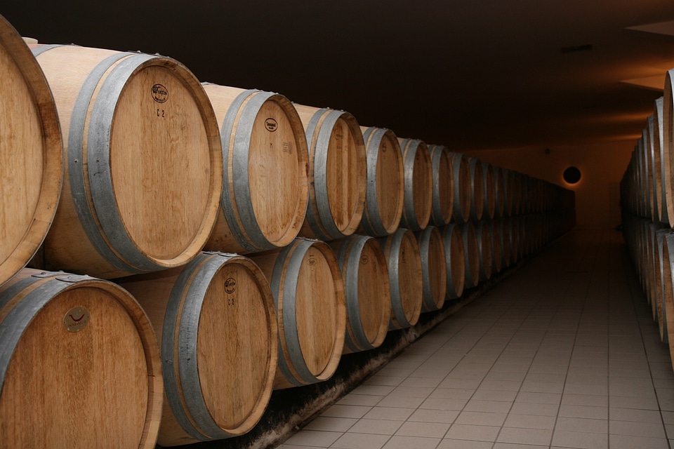 Vineyard barrels barrel