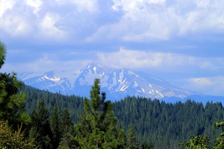 Mountain snow-capped peak