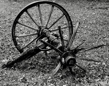 Wooden wheel spokes wheels photo