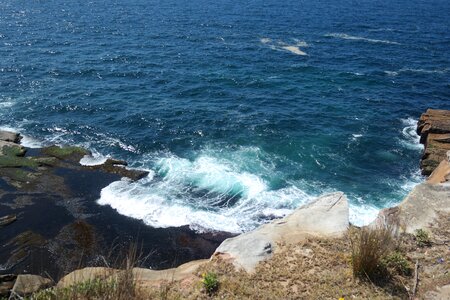 Sea waves island