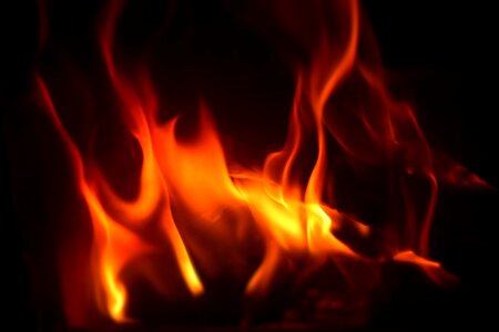 Fire fireplace burn