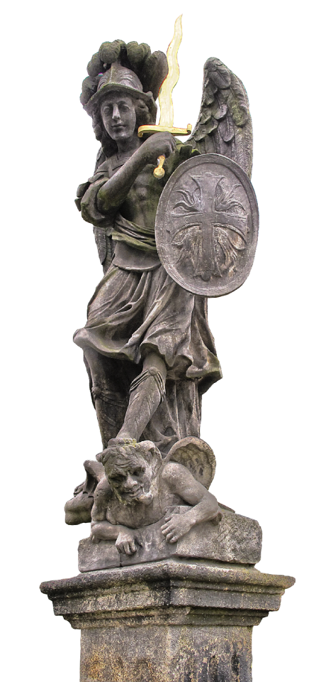 Angel archangel michael sculpture