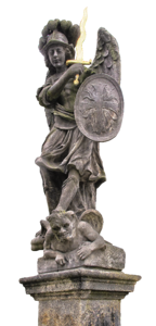 Angel archangel michael sculpture photo