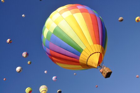 Fly hot air balloon fun photo