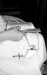 White dress rosary missal photo