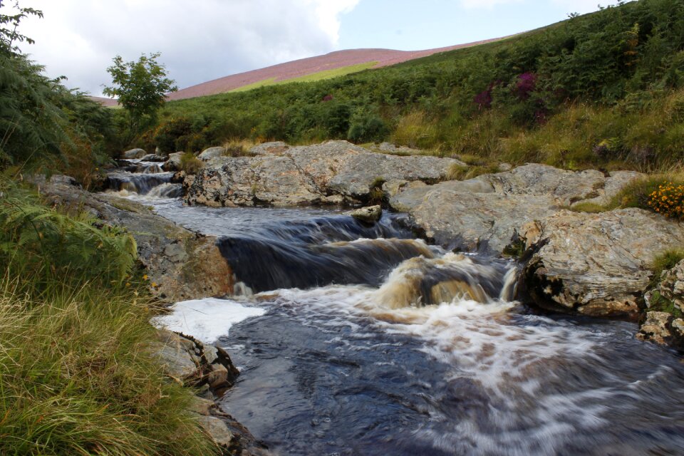 Water landscape rock