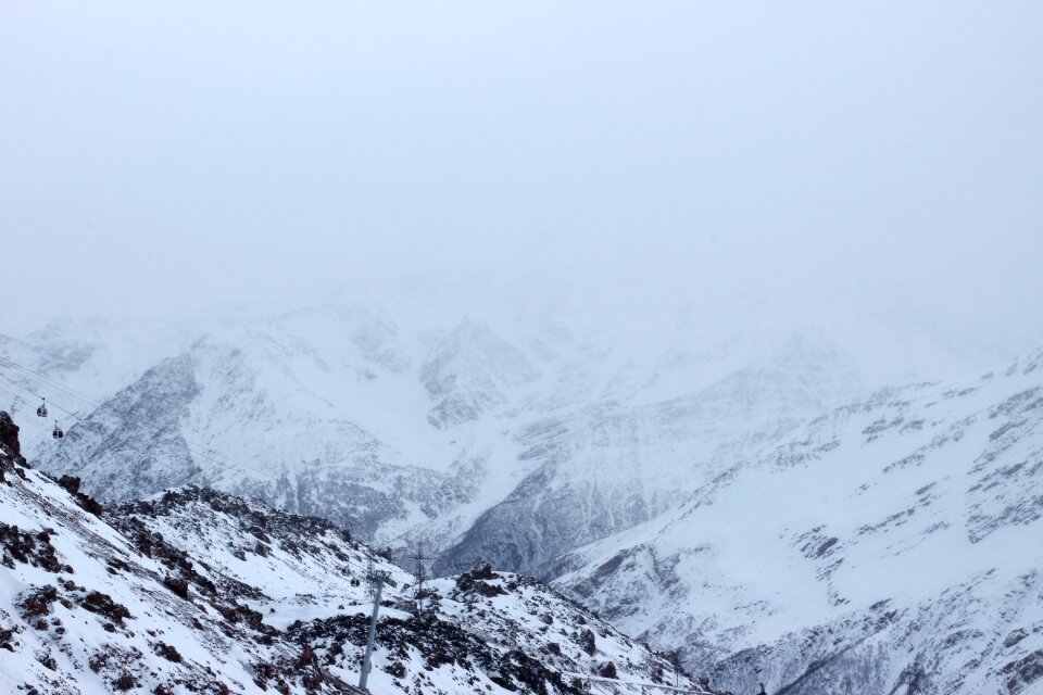 Winter nature rock