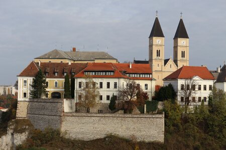 Veszprém city castle distance photo