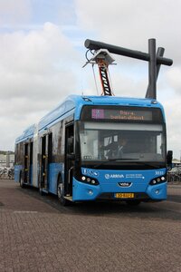 Electric bus public transport durable photo