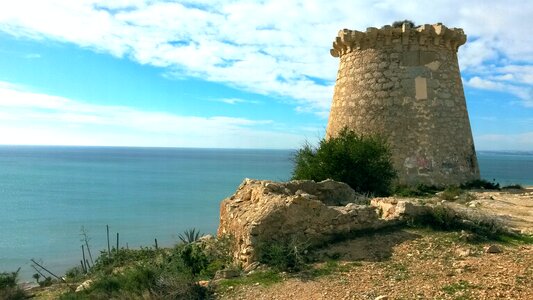 Santa pola view sea