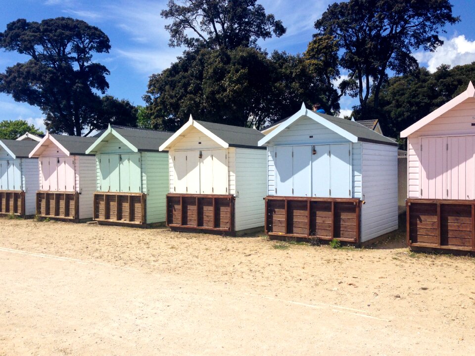 Pastel wooden seaside