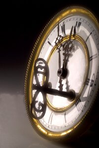 Antique clock time of