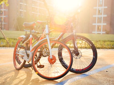Bike sunshine the scenery