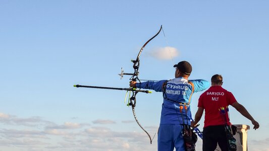 Arrow bow competition photo
