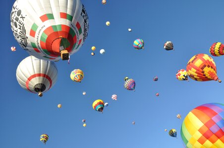 Fly hot air balloon fun photo