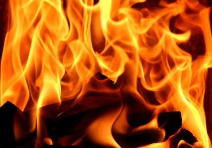 Fireplace flames censer