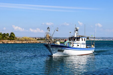 Arriving fishing potamos liopetri