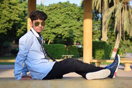 Fashion outside portrait