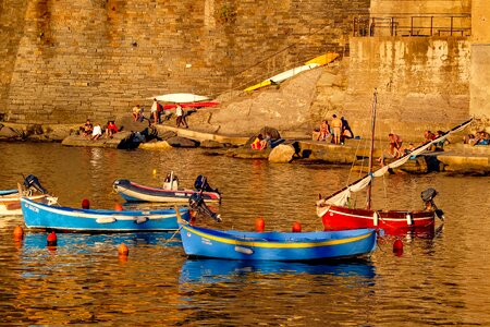 Harbour sea cinque terre photo