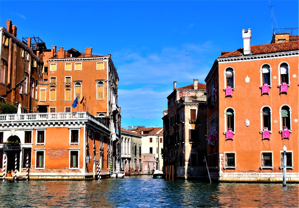 The grand canal channel buildings
