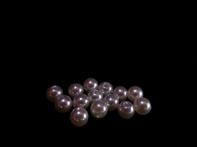 White pearls round decoration