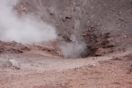Volcano crater
