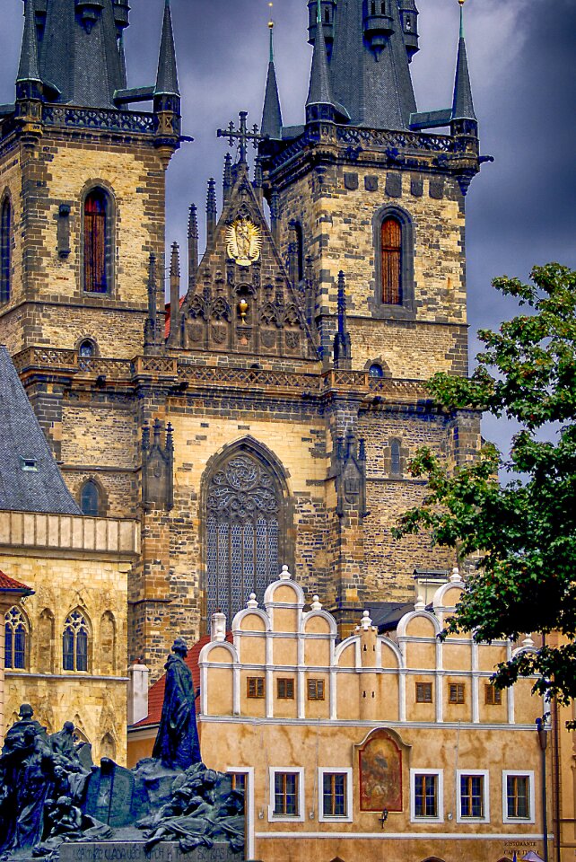 Monument prague the town hall photo