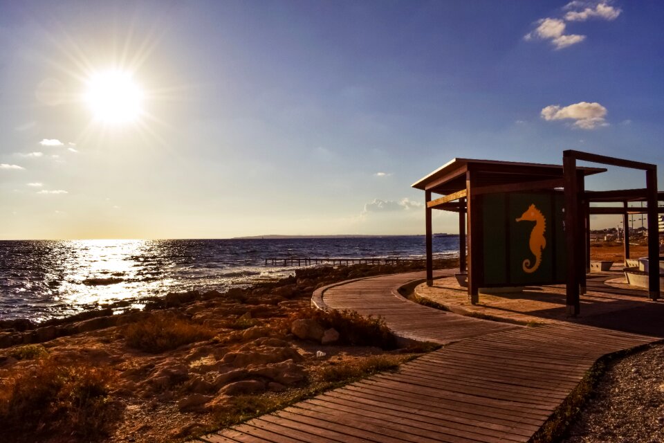 Beach sea coastal path