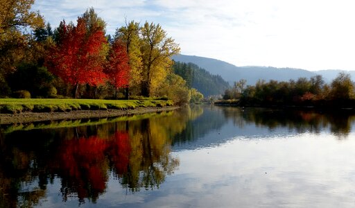 Idaho reflection fall color photo