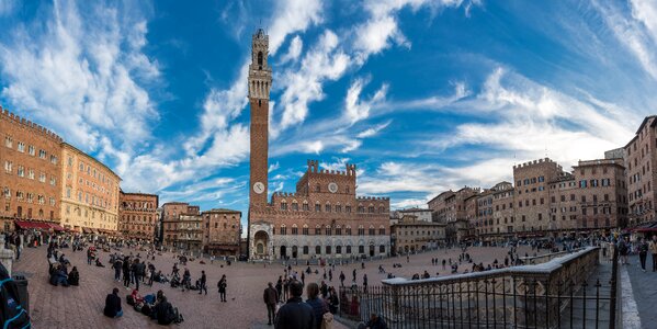 Historical city medieval city facade