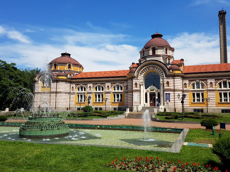 Architecture waterfountain sofia bulgaria city