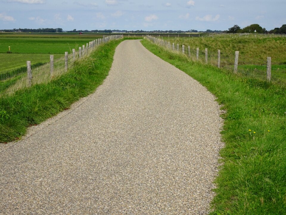 Cycle path nature road
