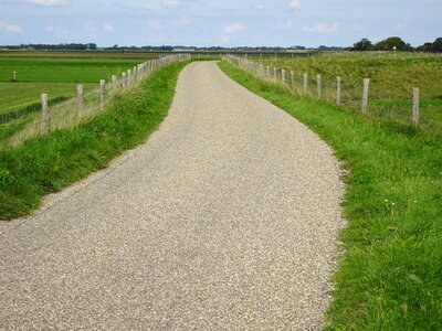 Cycle path nature road