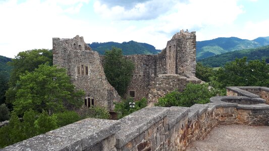 Southern germany burgruine middle ages photo