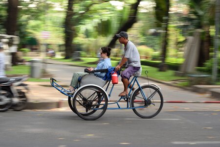 Driving a pedicab work duration panning