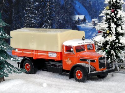 Winter man f8 model train photo