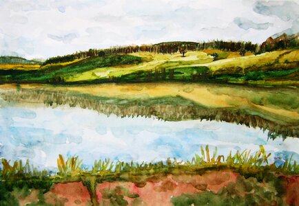 Nature illustration paint