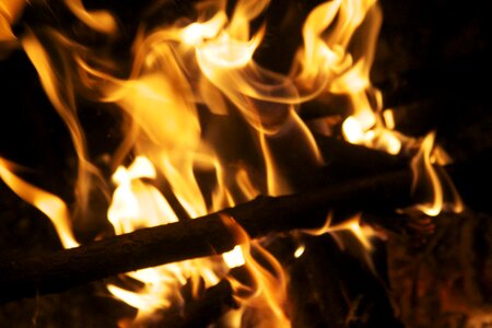 Hot heat firewood photo