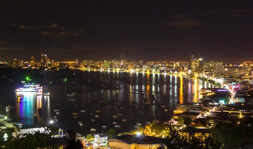Cityscape beach light