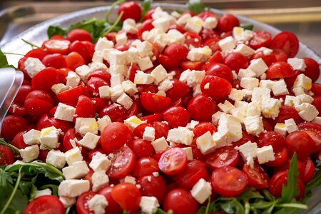 Tomatoes tomato and mozzarella salad basil