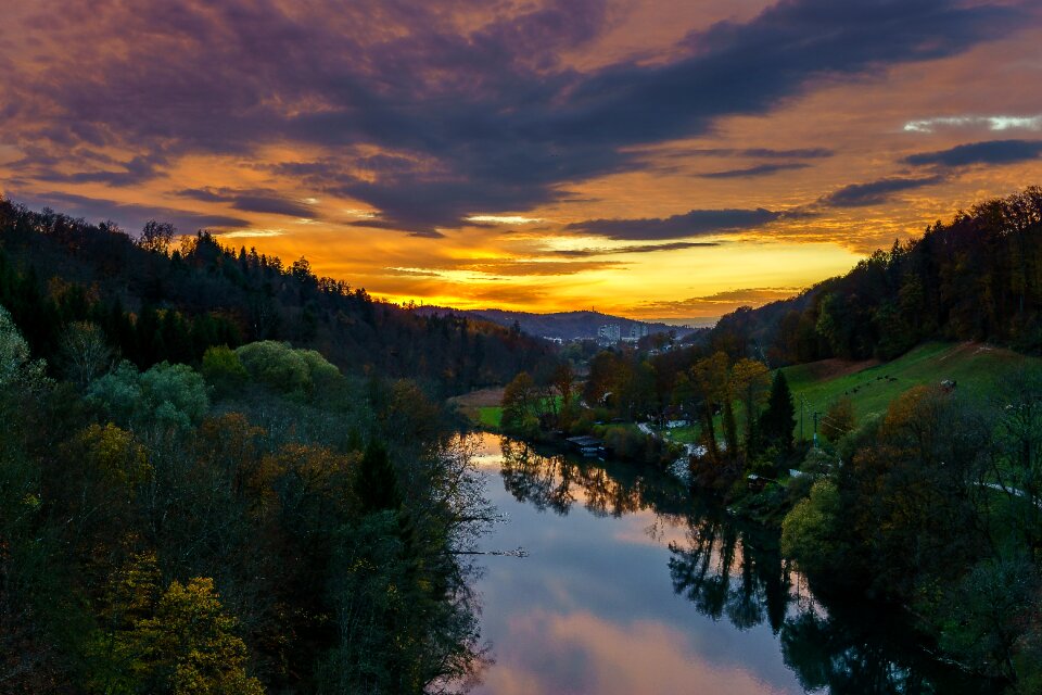 Peaceful nature landscape
