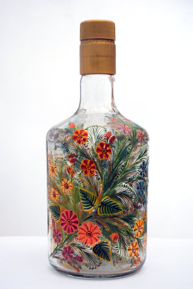 Bottle glass crafts