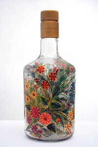 Bottle glass crafts