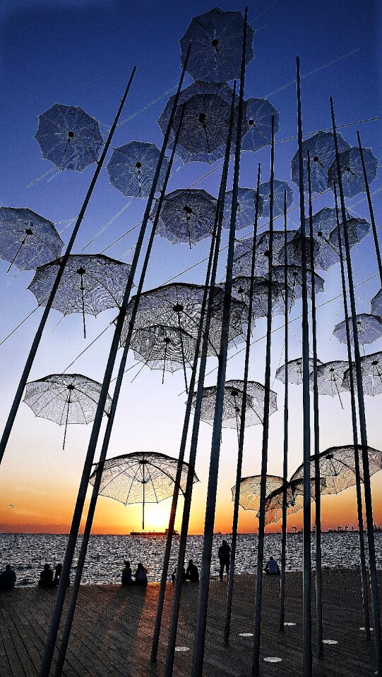 Sculpture evening sunset