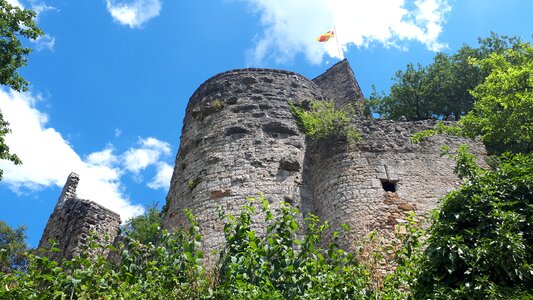 Southern germany burgruine middle ages photo