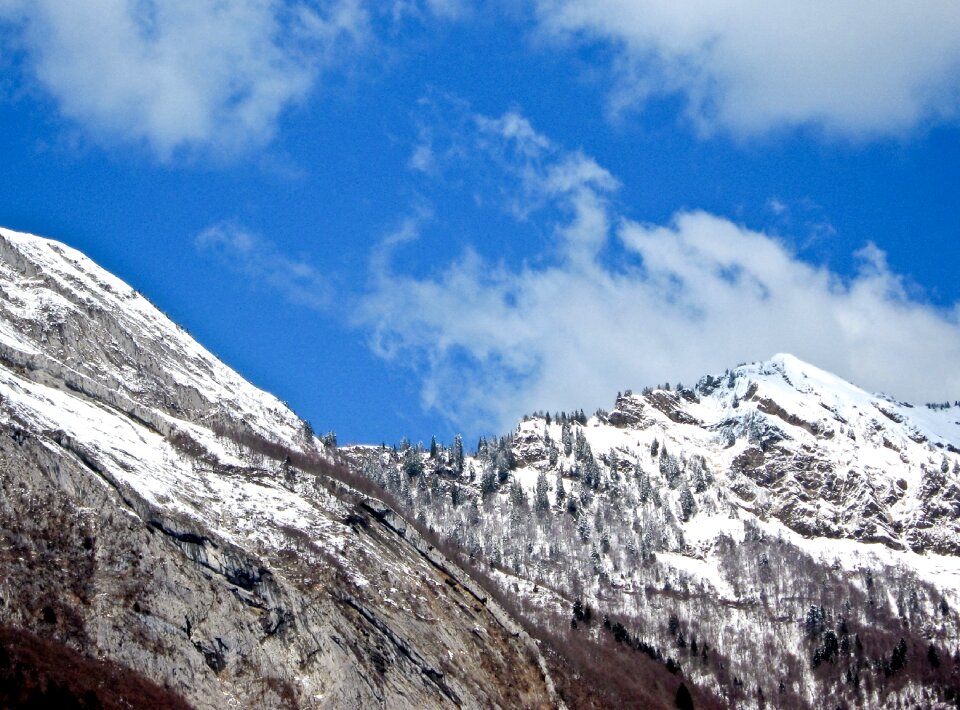 Hiking sky mountain france
