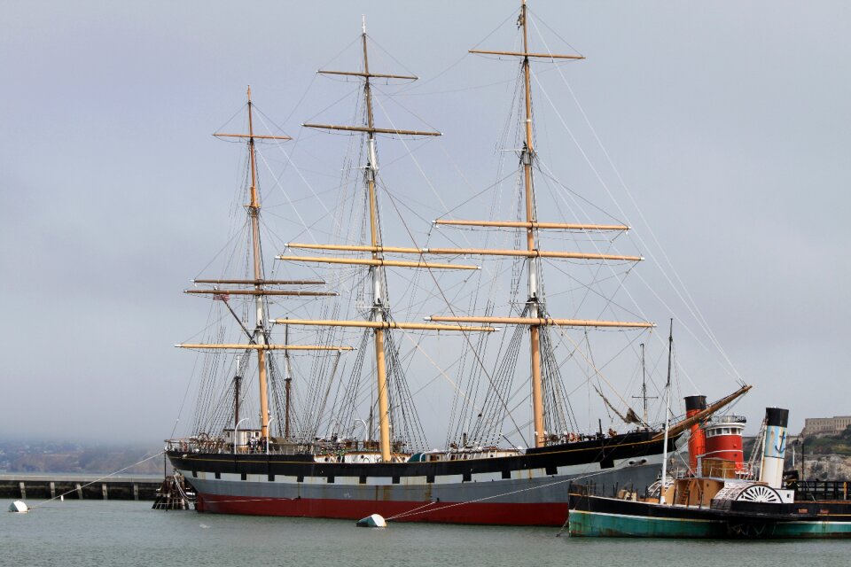 Ship sailing vessel water