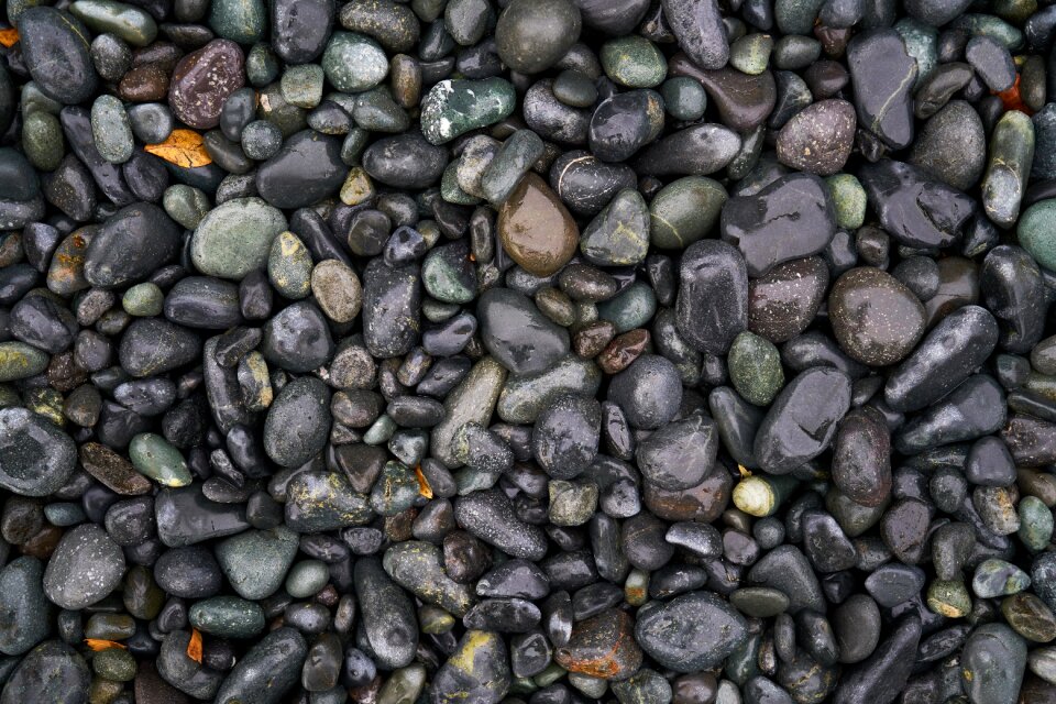 Gravel texture beach