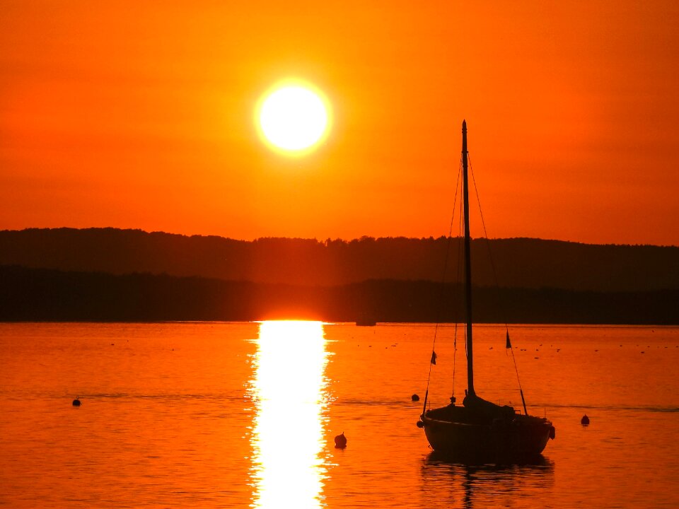 Sunset nature water